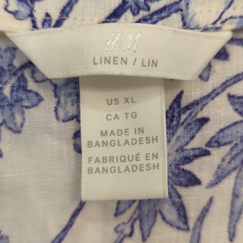 H&M Crossober Blouse Linen - Picture 6 of 11